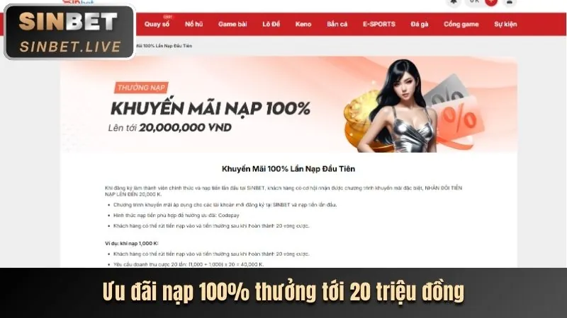 Hình ảnh tiền thưởng nạp lại